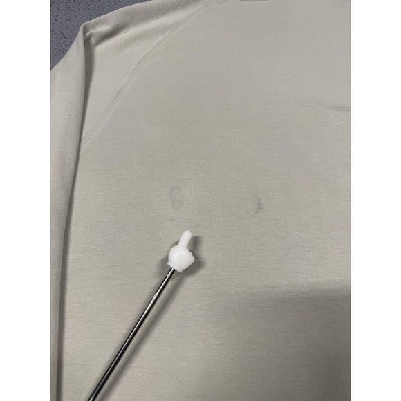 Free Fly Hoodie Mens XL White Bamboo Fleece Pullover Kangaroo Pocket Lightweight - Picture 8 of 9